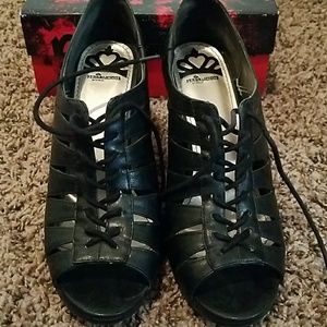 Fergalicious Lace Up Heels